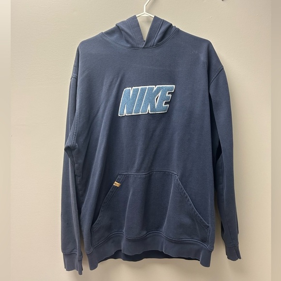 Nike Tops - Vintage Nike Blue Pullover Hoodie